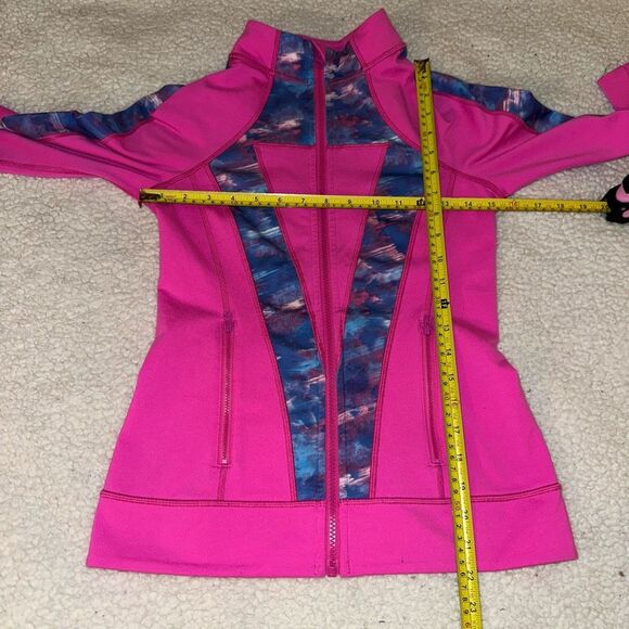 Ivivva Kids Girls Athletic Zipper Track Jacket Bright Pink Purple Gently Worn - Picture 9 of 11